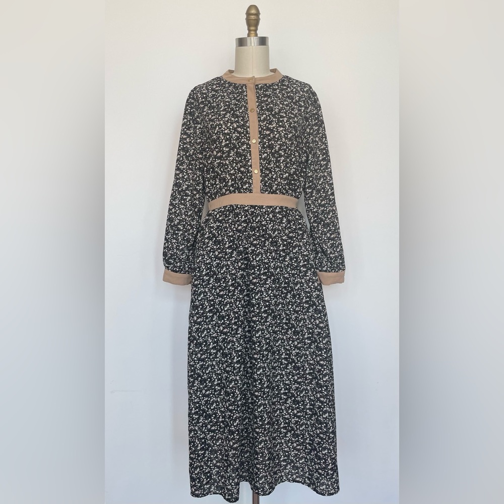 Abstract Floral Japanese Maxi